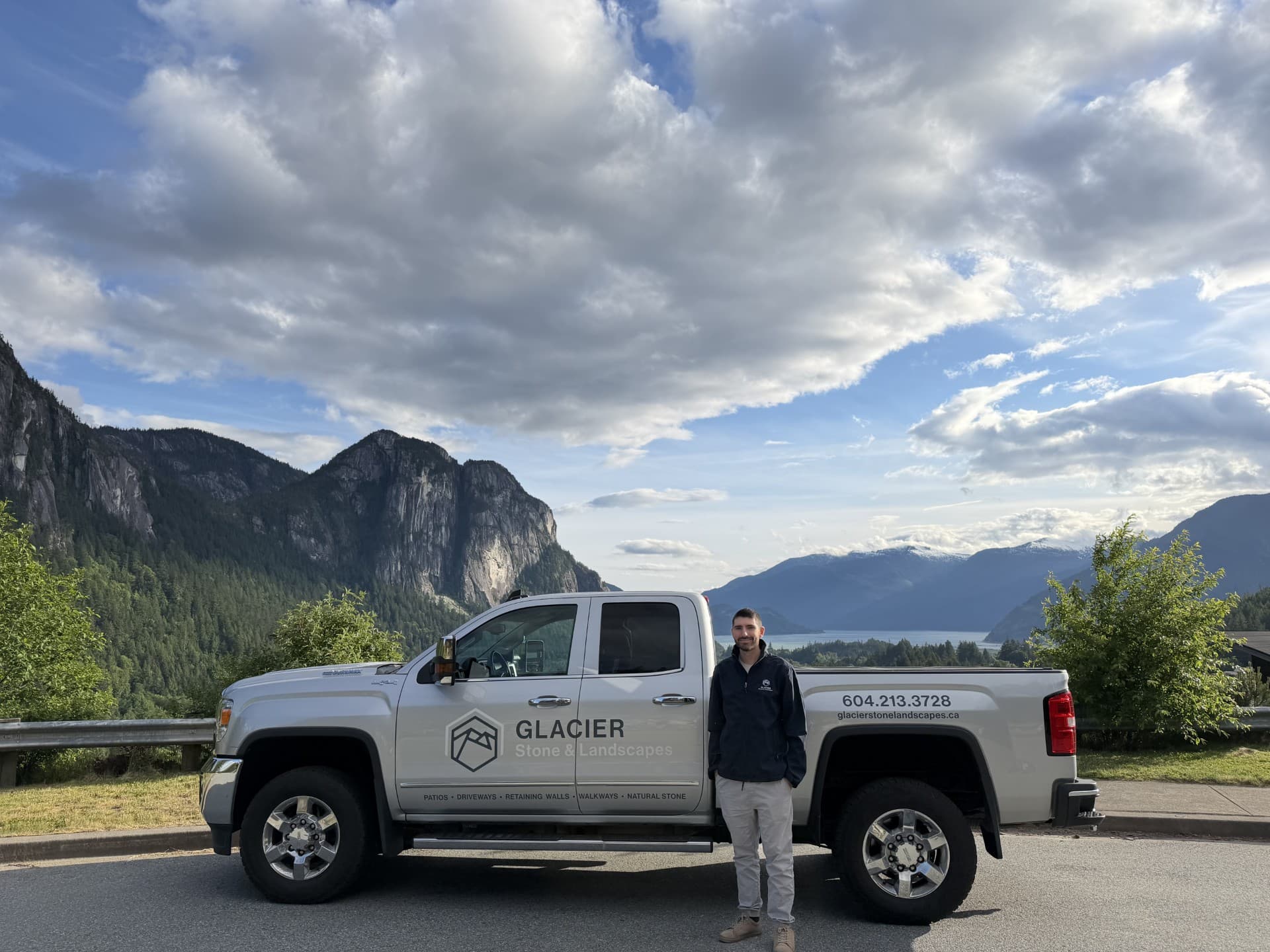 Glacier Stone & Landscapes — finished hardscape project, Sea-to-Sky region